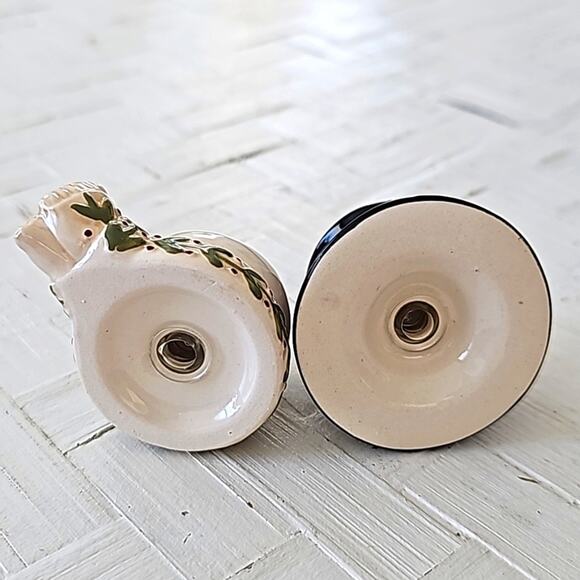 Snowman Head with Scarf and Hat Salt n Pepper Shakers Christmas Winter No Damage - Picture 5 of 5